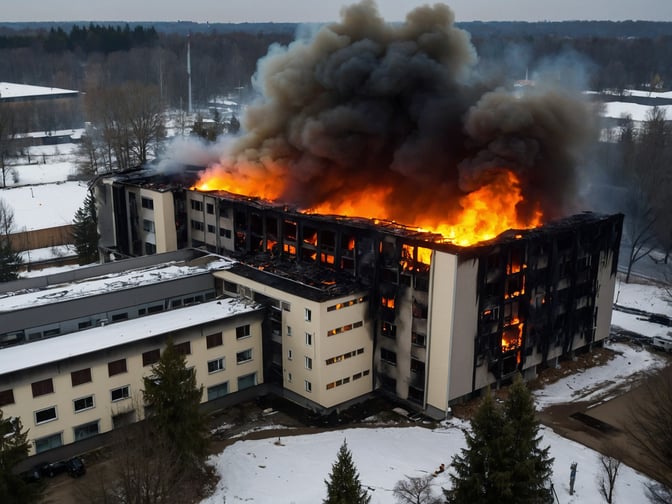 Großbrand in Münchner Pflegeheim: 15 Verletzte, 60 Evakuiert am Heiligabend