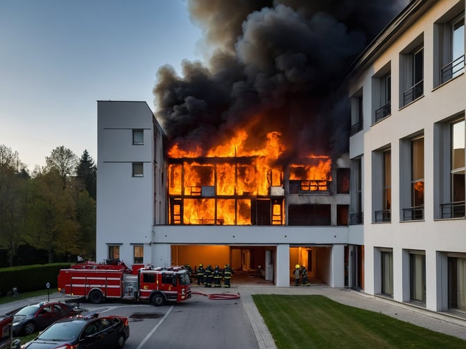 Brand in Münchner Seniorenheim: 15 Verletzte, Großeinsatz der Feuerwehr