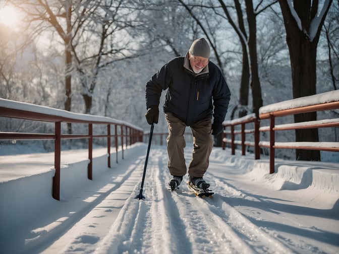 Winter sicher meistern: Tipps für Senioren gegen Stürze auf Eis und Schnee
