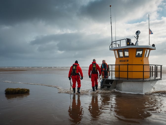 Wattwanderer vor Amrum gerettet – so verlief die Rettungsaktion