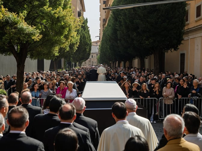 Papst Franziskus wird in Rom zu Grabe getragen