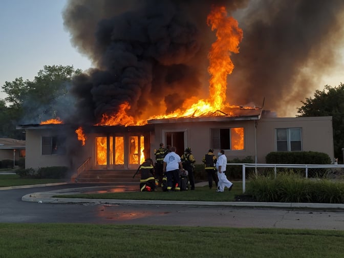 Feuer in Klinik: Drei Senioren sterben, Dutzende verletzt