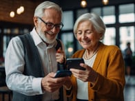 Immer mehr ältere Menschen entdecken die Vorteile der digitalen Zahlungswelt und tauschen Bargeld gegen moderne Zahlungsmethoden ein.