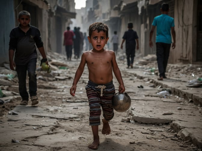 Hungersnot in Gaza – Über eine halbe Million Menschen, auch Kinder, in Lebensgefahr