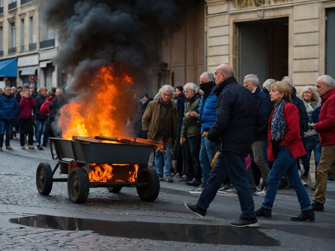 Frankreich streikt: So treffen die Sparpläne auch dich als Rentner!